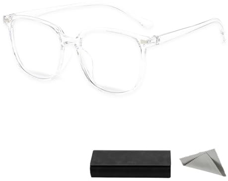 Dstarymnix Blaulichtfilter Brille Herren Damen,gaming brille, Computerbrille Gaming Schutzbrille TR90 Rahmen leicht UV400 blockiert Blaulicht inkl. PU Etui und Brillenputztuch für Bildschirmarbeit