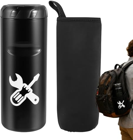 Ahuuen Bike Storage Bottle | Waterproof Bicycle Gear Container Box | Bottle Cage Storage Solution for Bicycles | for Riding, Traveling, Commuting, Cycling, Workout