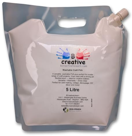 Washable PVA Glue for Crafts & School – Strong Clear Drying Craft Glue – 500ml Bottles