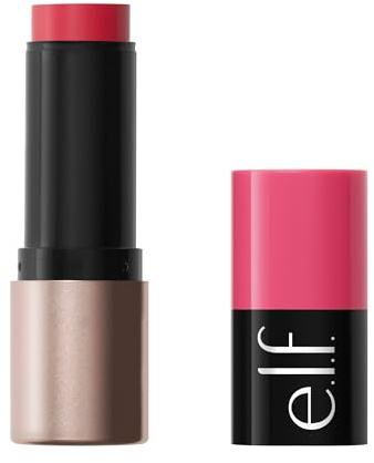 e.l.f. Soft Glam Cream Blush Stick, aufbaubares Creme-Rouge für einen natürlichen Farbkick und ein Satin-Finish, mit Sheabutter, vegan und tierversuchsfrei, Heat Check