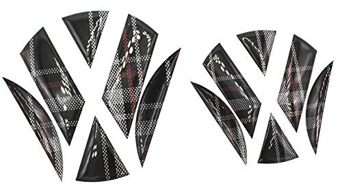 3D Emblem Gel Aufkleber vorne + hinten von Finest-Folia DM001 DM002 (Jacky Stoffmuster)