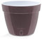 Santino ASTI Pot de Fleurs à Arrosage Automatique - 32 CM - Auto-Arrosant - avec Indicateur de Niveau d'eau - pour Toutes Les Plantes D'intérieur (Ø 32 cm, H 25 cm, 15L - Abat Jour/Blanc)