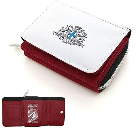 Mygoodprice Portefeuille à rabat porte-monnaie marseille blason Rouge
