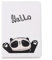 Funda para Samsung Galaxy Tab A 9.7 (SM-T550/T551/T555), Funda de Piel sintética con función Atril para Samsung Galaxy Tab A 9.7 (SM-T550/T551/T555) (Hello Panda)