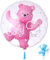 DIWULI Its a Girl Ballon - Baby Girl Ballon Deko, Luftballon Baby, Baby Luftballons, Luftballon Mädchen Luftballons Babyparty Dekoration Kindergeburtstag Geburt Folienballon Teddy-Bär Rosa Pink süß