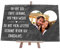 wandmotiv24 Schieferplatte mit Staffelei personalisiert mit Foto, Text, 30x20cm (BxH), personalisierte Geschenke zum Valentinstag, Hochzeit, Jahrestag, Geschenkidee für Ihn und Sie M0017