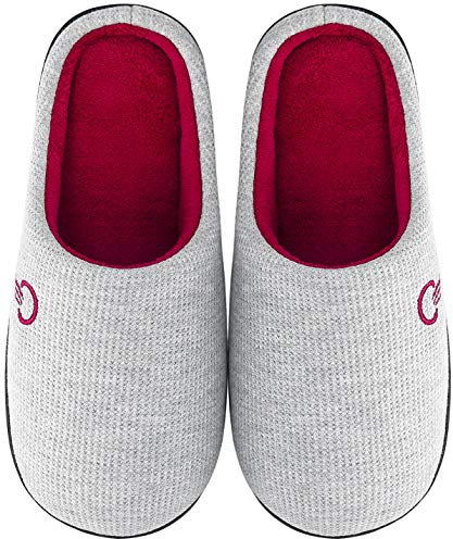 Mishansha Pantofole Casa/Esterno Uomo Donna Calde Pantofola in Memory Foam Comode Leggere Ciabatte da Casa Antiscivolo Morbide Scarpe Inverno Autunno(Grigio Chiaro, 40/41)