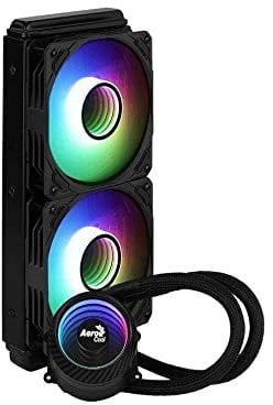 Aerocool MIRAGEL240, CPU Liquid Cooling, 2 ARGB Fans 12cm, TDP 400W, Black