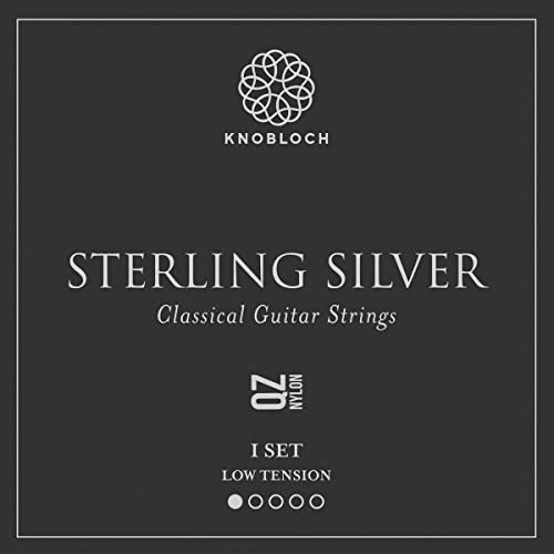 KNOBLOCH STRINGS - Cuerdas de Guitarra Española | 200SSQ Sterling Silver QZ | Tensión Media-Baja 33.0 | Bajos Cálidos | Agudos Suaves | Sonido Resonante y Lírico | Juego de cuerdas Flamenca y Clásica
