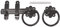 ZEROplus 150mm Black Japanned Mild Steel, Plain Ring Gate Latch, for Garden Gates, Sheds, Z1138.6