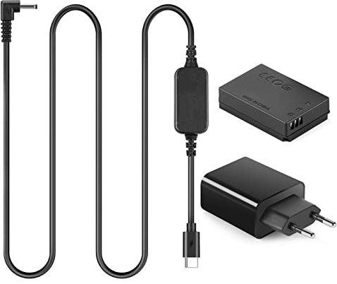 ACK-E12 USB Type-C Kabel LP-E12 Dummy-Batterie DR-E12 PD Adapter Kit für Canon EOS M2 M10 M50 M100 M200 Kamera
