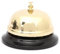 Golden Desk Bell for Schools, Restaurants, Hospitals & Hotels - Stainless Steel Bar Bell for Reception Areas & Kitchen - Ideal for Drama & Play Games