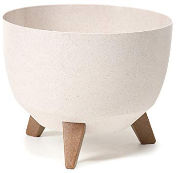 Roma Bowl 2021 | Blumentopf für Kräuter, Pflanzkübel | Balkon Garten Container | Organizer Box Dekor | (Eco 240, weiß)