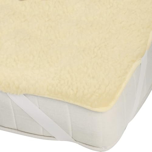 Erwin Müller Matratzenauflage Schurwolle Natur Größe 140x200 cm