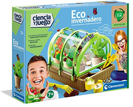 Clementoni - Serre écologique - Jeu Scientifique de botanique - Serre pour Enfant, Jouet en Espagnol à partir de 8 Ans (55423)