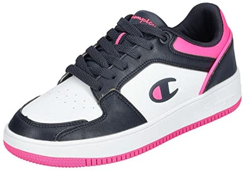 Champion RD18 2.0 Low W Sneakers Donna Scarpe, Bianco/Fucsia (WW017), 38.5 EU
