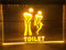 MAXSMLZT Toilet LED Neon Sign Washrooms Neon Light Restrooms Led Neon Light Sign Men's Left Women's Right Unisex Lavatory Light up Signs,Q,40 * 30cm