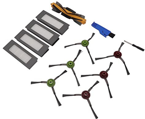 Dpofirs Zubehör Kit für Yeedi VAC Station Roboter Staubsauger, Ersatzbürste und Filter für Kehrmaschine Zubehör für Yeedi VAC VACmax VAC Station