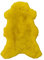 Tannery Sheepskin Gelb gefärbtes echtes Schafsfell, Lammfell, Schafsfelldecke, Pel,t Soft Wool Throw, schaffell Hygge (ca. 90/50cm)