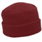 MELEGARI Damenhut mit Revers | Beanie Lyuba | Fleece Polar Fleece | Tasche | Made in Italy, bordeaux, One size