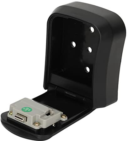 Schlüsseltresor Wandmontage, Schlüssel Safe Wetterfest für Schlüssel, Gross Schlüsselbox für Schlüssel Oder Kleine Wertgegenstände, für Draußen, Innen, Auto, Zuhause, Garage (Schwarz)