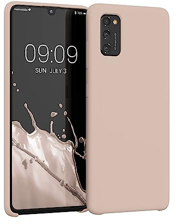 kwmobile Hülle kompatibel mit Samsung Galaxy A41 Hülle - Silikon Handy Case - Handyhülle weiche Oberfläche - kabelloses Laden - Coconut Swirl