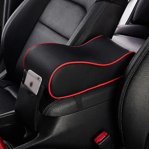 BBTISG Accoudoir de Voiture en Mousse à Mémoire de Forme, Accoudoir De Console Centrale De Voiture Universel Avec Support De Téléphone pour La Plupart des Véhicules, SUV, Camion (style 2)