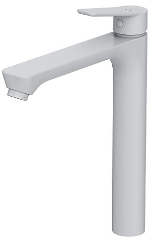 AM.PM Mitigeur Vasque à Poser Blanc Mat, Robinet de Salle de Bain, Cartouche Céramique SoftMotion, Résistant aux rayures Hit FTA92033