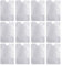 12 pezzi porta carte anti-demagnetizzazione, protezione d'identità, anti-demagnetizzazione, anti-furto, porta carte rettangolari, per carte di credito, carte d'identità (bianco), bianco, no, moderno