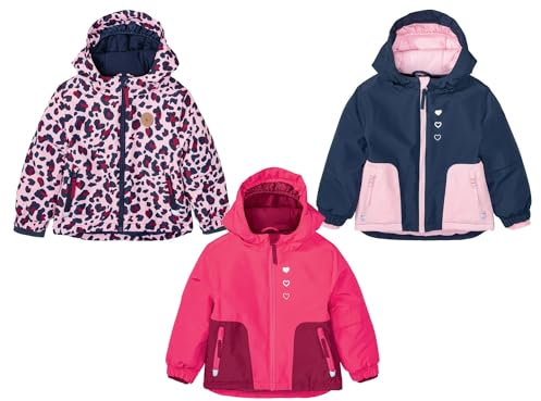 Lupilu Chaqueta de nieve para niña, material exterior impermeable, resistente al viento y al agua, chaqueta de esquí, Rosa., 86-116