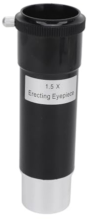 Telescope Barlow Lens 1.5X, 1.25 inch Barlow Lens with Multi Coated Broadband Green Film, Telescope Accessory Internal Brass Ring with Male T Thread