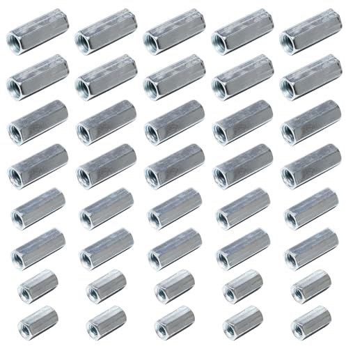 UTMACH 40 Piezas Tuerca Hexagonal de Acoplamiento y Extensión M10, M8, M6, M4 - Larga Varilla para Hogar, Oficina, Equipo de Comunicación