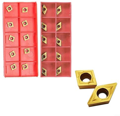 10 pièces CCMT21.51 CCMT060204 + 10 inserts de tournage en carbure DCMT21.51 DCMT070204, fraises CNC pour la finition du tournage