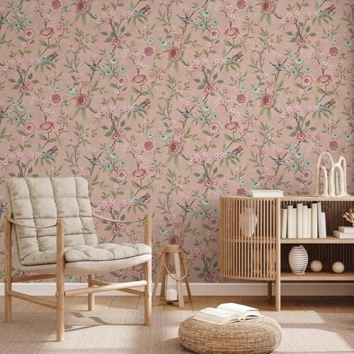 Fine Decor FD43445 Eleanor Floral Wallpaper, Pink