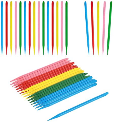 50 Stück Scratch Stift,Robuste Holzstift Werkzeuge,Kunstkratzpinsel zum Kratzen,Farbige Bastelstäbchen zum Kratzen,Bambus Kratzbild Stift für Kunst,Handwerk,Heimwerkerartikel
