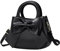 FUNSEED Tragetasche für Damen, niedliche Mini-Schleife, PU-Leder, Handtasche, Crossbody-Tasche für Dating, Schwarz, Small