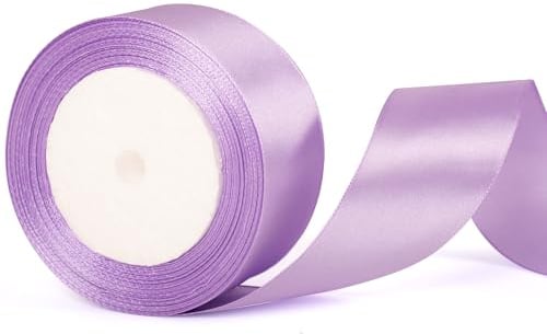 40mm Breite Baby Lila Band Dicke Satin Baby Violet Hochzeit Auto Band für Geschenk Verpackung Haar Bogen Bouquet Crafting Hochzeit Auto Dekoration Kuchen Geschenk Wrapping