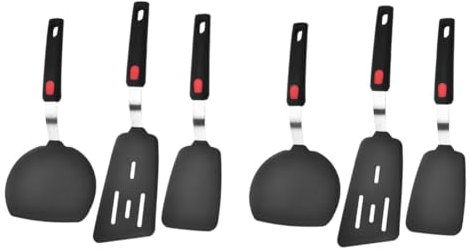Alipis 2 Sets Spatula Set for Cooking Nonstick Kitchen Utensil for Baking Cooking and Serving Comfortable to Hold Design