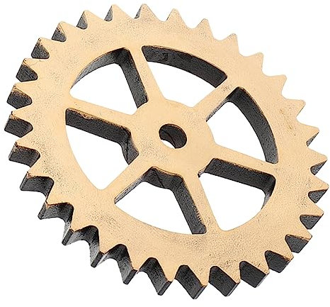 MOBUTOFU Holzzahnrad Dekor Wandornament Einzigartiges Zahnrad Ornament Wanddekoration Mit Holzzahnrad Hängendes Kleines Zahnrad Diy Holzhandwerk Für Zuhause
