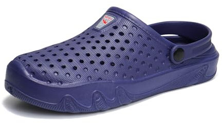 JOMIX Zoccoli Uomo Estive Ciabatte Uomo Mare Pantofole Gomma Eva da Spiaggia Casa Piscina MEG250144-0 Blu Scuro 44/45