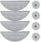 Fixbetter 8 Pack Microfiber Mop Cloths for Roborock Saros 10 Robot Vacuum Cleaner, Compatible with VibraRise 4.0, Mop Pad Replacement Accessories (4 Main Wipes and 4 Edge Mops)