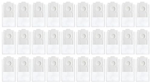 Babcrxzv Kit De Repuesto De Bolsa De Polvo For Robot Aspirador, Compatible con Samsung VCA-RDB95, Piezas De Repuesto For Bolsa De Polvo Jet BOT+ Jet BOT AI+(White 30Pcs)