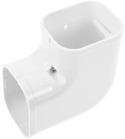 NUOBESTY Klimaanlagenkanal flache Abdeckung Liniensatzabdeckung Winkelverbinder für Klimaanlage Mini-Split-Abdeckung PVC Weiß