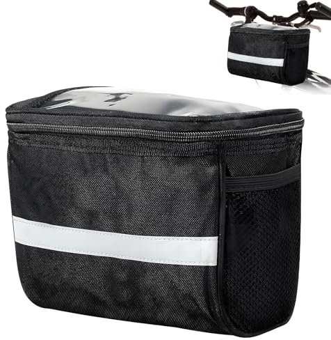 agogue Lenkertasche Fahrrad Fahrradtasche Lenker, Fahrradtasche Vorne Lenker, Aufnahme Von Gegenständen wasserdichte Fahrrad Lenkertasche Rennräder Mountainbikes Motorradtaschen Zubehör Lenkertaschen