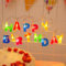 ENLACE LED Lichterkette Happy Birthday, Buchstaben-Lichterkette 'Happy Birthday' mit 13 LEDs, Bunt Geburtstagslichterkette für Partydekoration Kindergeburtstag, Batteriebetrieben