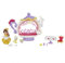 Coffret Belle et la bete : Salon de thé enchanté de Belle avec Accessoires - Set pour Disney Princesse Mini poupée et Une Carte Animaux