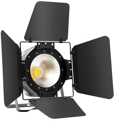 200W LED Par DMX Bühnenbeleuchtung Lichteffekt 2 in 1 COB Bühnenlicht Strahler Bühnen-Par-Licht, mit Schutz und Stabiler Halt, 3200K (warm), 6500K (weiß), 6CH, 24 * 26 * 28cm
