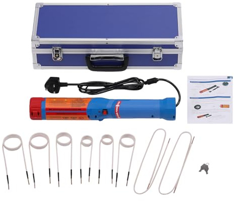 GEARFLOW 1100W Magnetic Induction Heater Heat Induction Tool, 220V Handhled Flameless Bolt Induction Heater with 8 Coils Kit, Rusty Screws Removing Tool, Car DIY Repair Tools