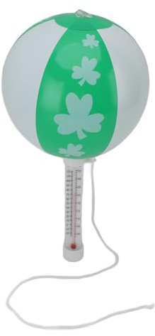 KUIDAMOS Thermomètre de Piscine Flottant Incassable, Facile à Lire pour la Température de l'eau, avec Ficelle, Ballon D'aquarium