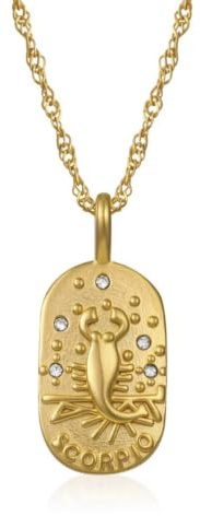 Skorpionen stjärntecken kedja gyllene – zodiakhalsband med hänge damer | Guldskorpionen stjärntecken kedja med zodiac hänge för kvinnor och astrologiälskare.